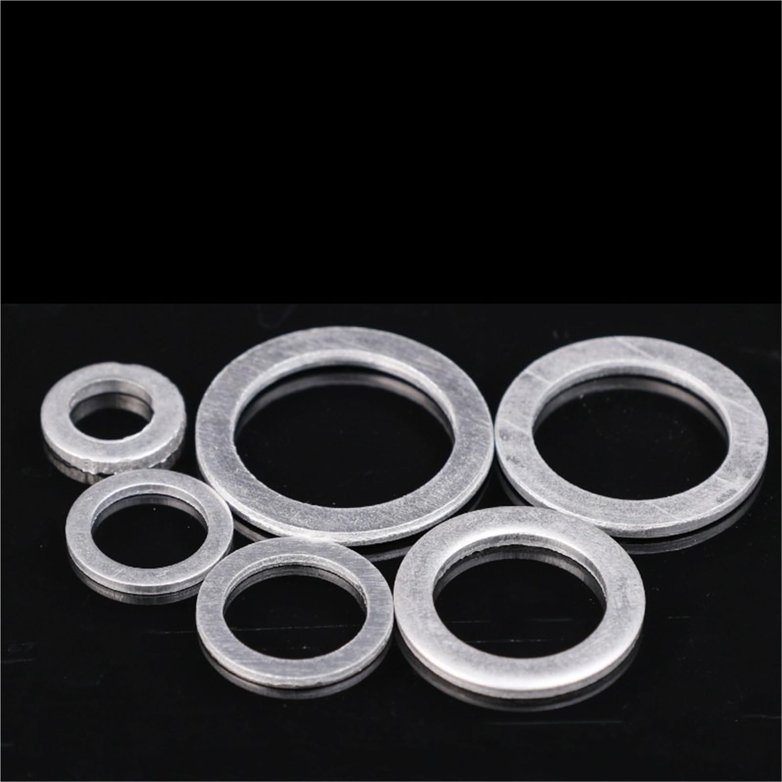500 pièces rondelles plates en aluminium joints toriques métal ensemble de assortiment rondelle plate vidange d'huile M6-M16 Pour Vis Et éCrous