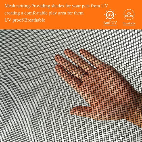 PJYuCien Capa Superior de Malha para Cercadinho para Cães, Cabe Em 36