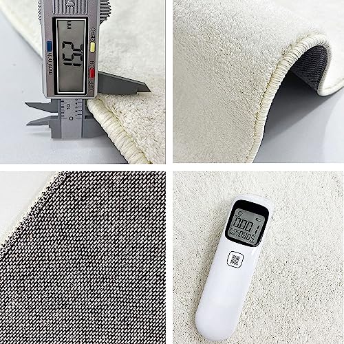 Tapis de bain long antidérapant gris 50x140 cm absorbant et très doux - 4