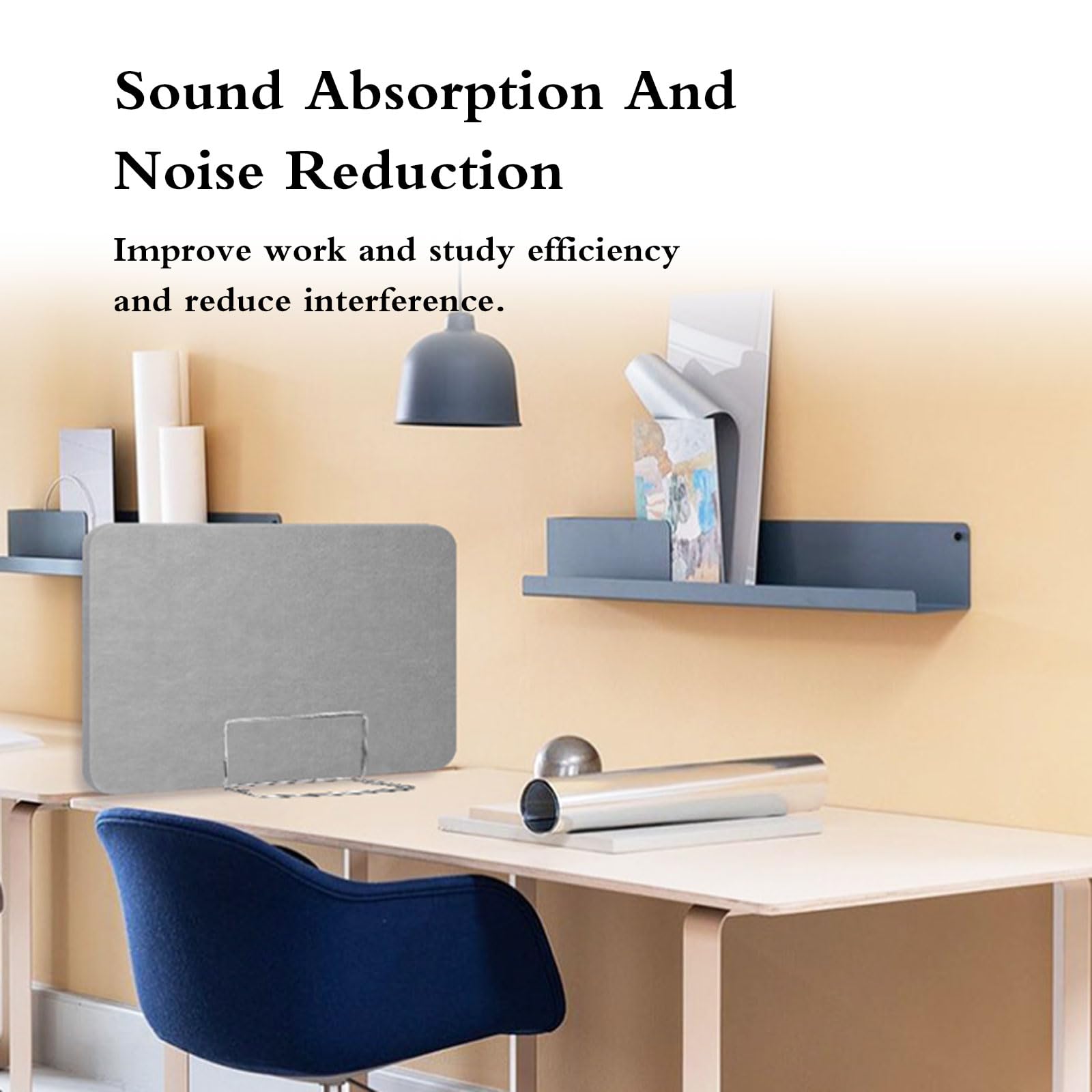 Acoustic Desk Divider Panel Office Partition Noise Reduction Screen Desk Separator for Office Libraries & Classrooms Minimize Distractions & Enhance Focus.