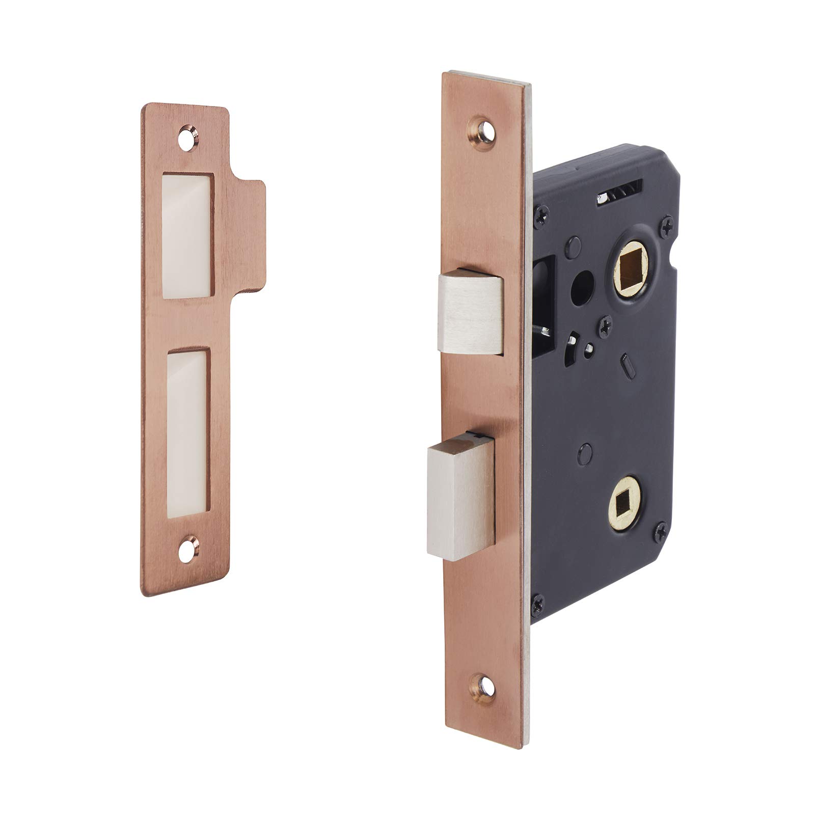 Access Hardware Copper Bathroom Mortice Lock 63Mm / 45Mm Backset