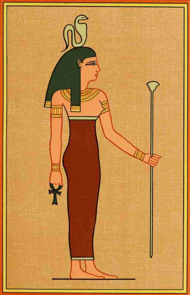 A4 Photo The Gods of the Egyptians 1904 The goddess Apit Print Poster