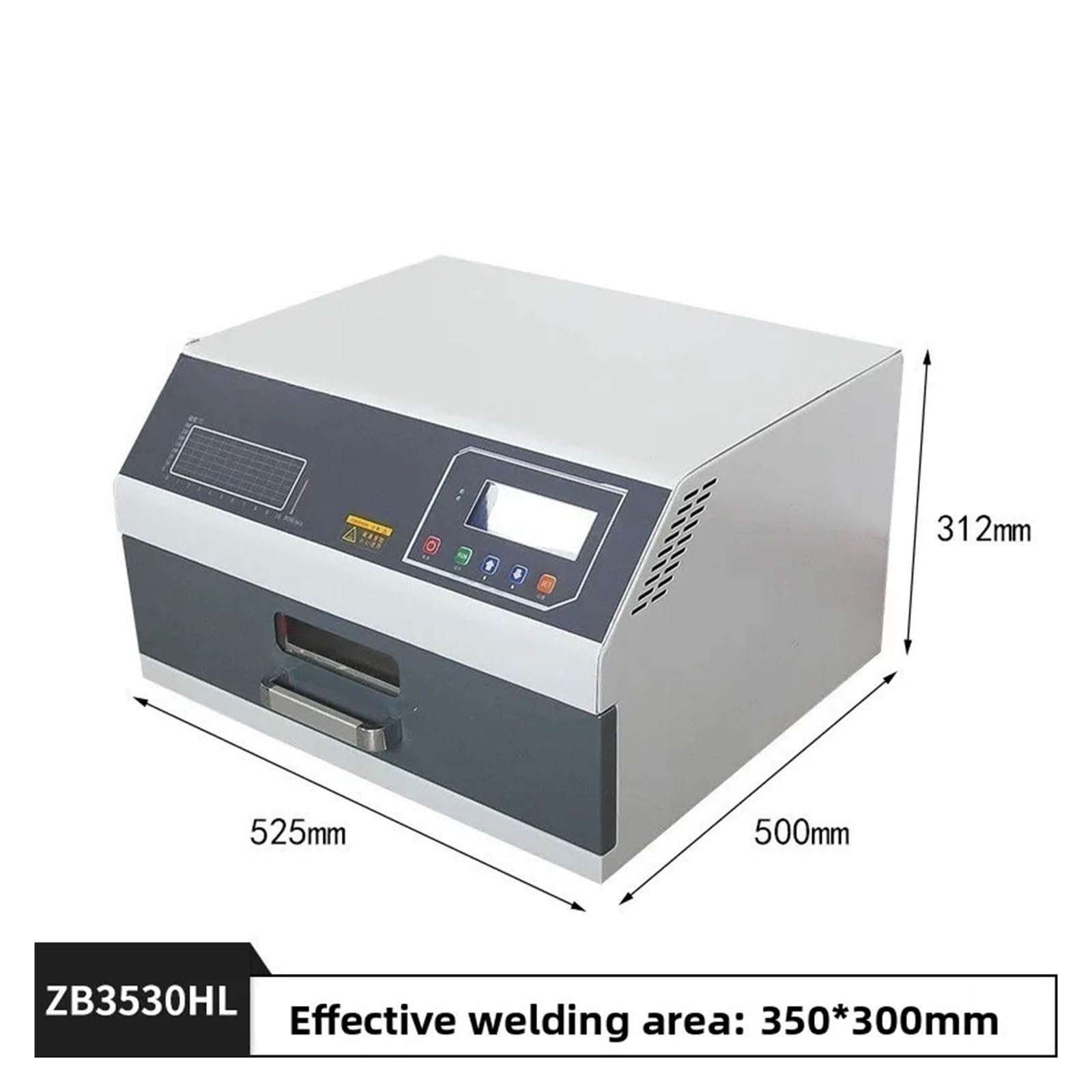 Mała Maszyna Do Lutowania Rozpływowego 3D Szuflada Na Gorące Powietrze Łatka PCB Szybko I Niezawodnie(ZB3530HL)