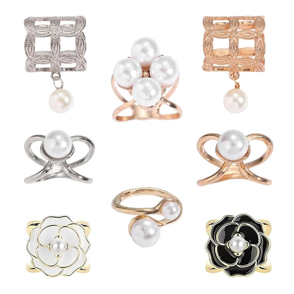 4 Fermagli Per Sciarpa In Lega - Clip Eleganti Per Abiti, Borse E Cappelli - Foto 10