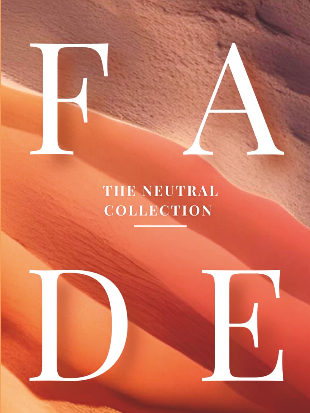 Livre de decoration minimaliste FADE Vol. 10 | Faux livre de table basse aux pages vierges creme