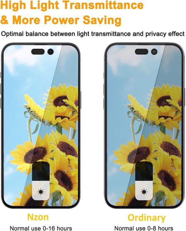 Image of Edge to Edge Privacy Tempered Glass For iPhone 15 (6.1 Inch) with Easy Self Installation Kit | Black