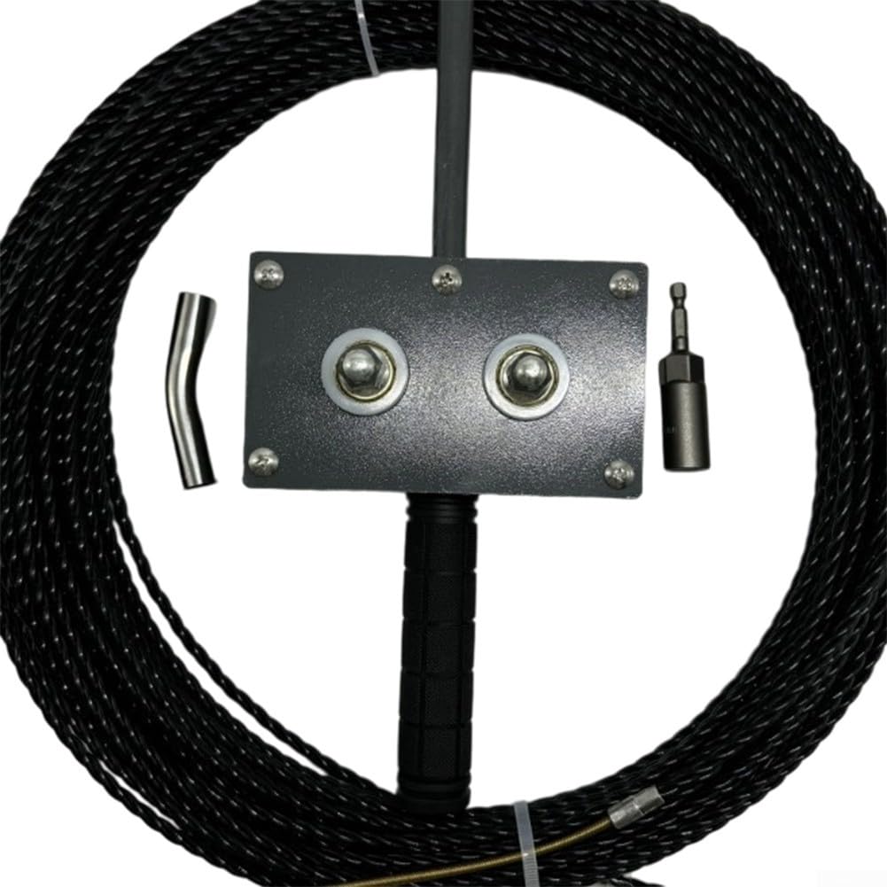 Extractor de cable eléctrico, extractor de cable eléctrico industrial de aleación de aluminio, herramienta de roscado automático para instalación de tuberías de cableado eléctrico DIY (juego con
