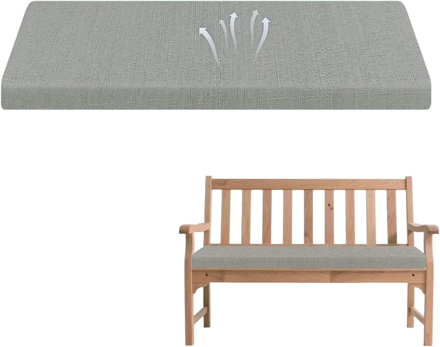 Coussin de banc extérieur antidérapant pour en finir avec les chaises de jardin rigides
