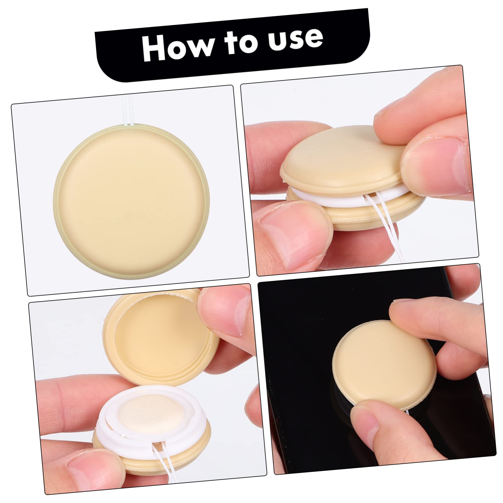 Gadpiparty Macaron Shaped Screen 4 Pack Lens Cleaning Keychain for Mobiles Decorative Pendant Cleaners