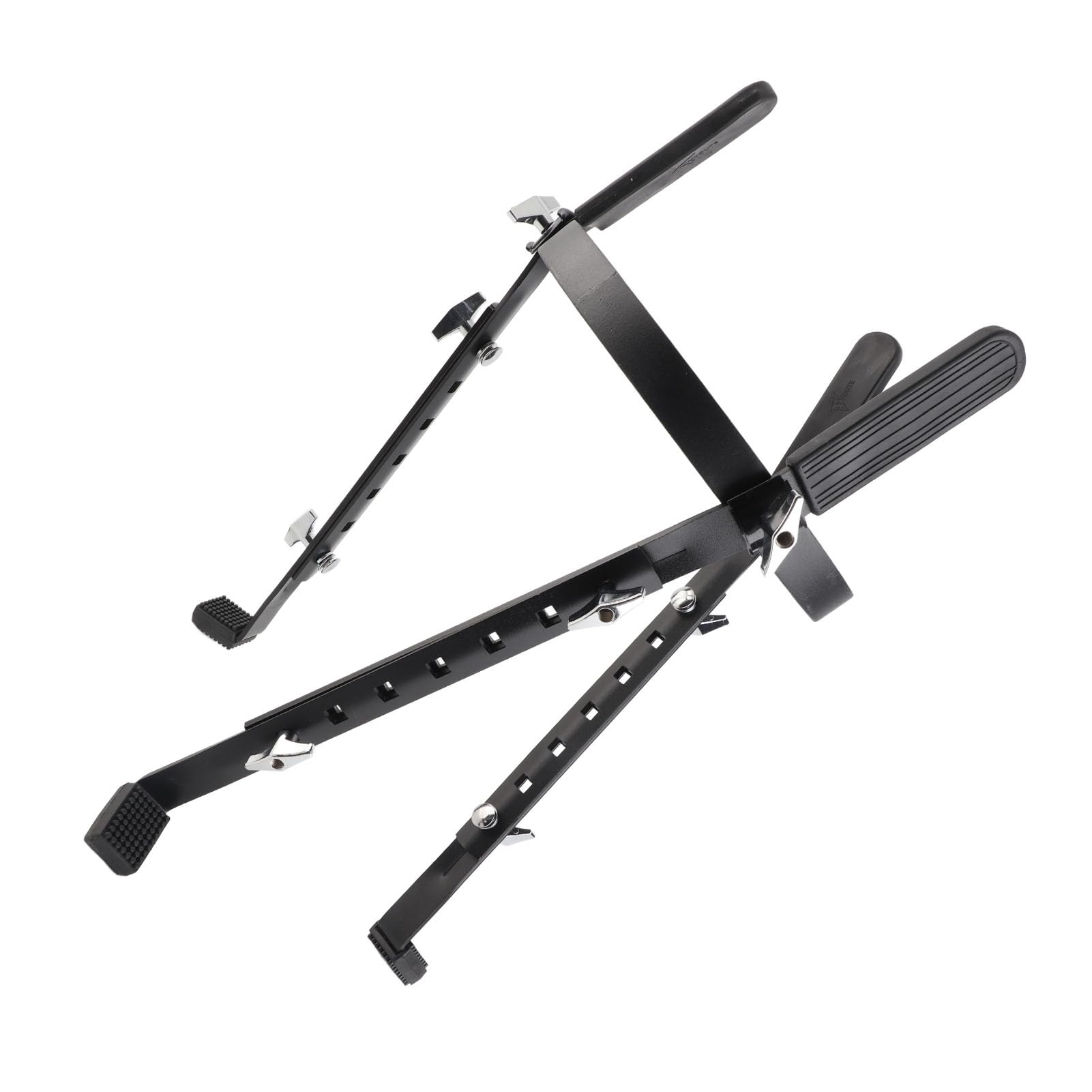 Naroote Soporte de Tambor de Conga de Hierro Ajustable para Prácticas de Interpretación Negro, Durabilidad Superior para Todos los Tamaños, Compatibilidad Universal para Base de Tambor, Ideal para