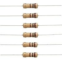 Vista 1 de BOJACK Resistencias de 100 ohmios Resistencia individual de película de carbono ±5% de 1/2 W (paquete de 200)