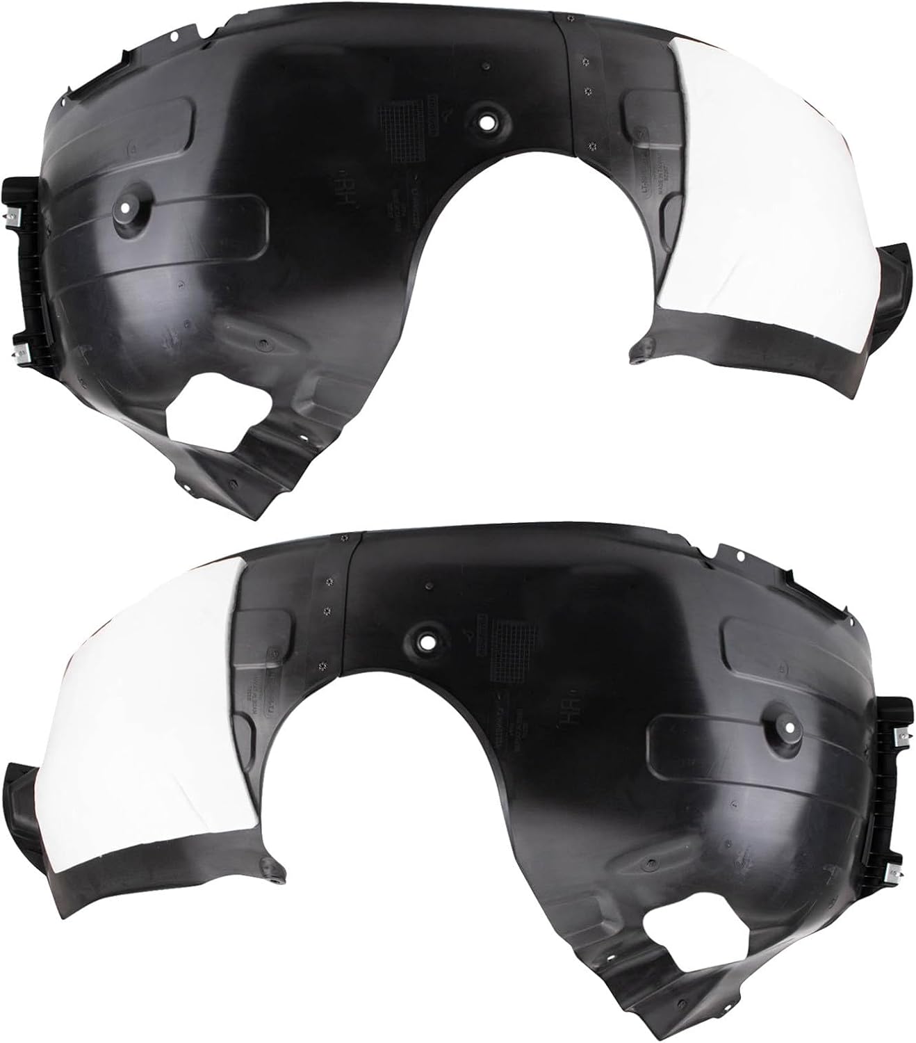 TRQ Front Inner Fender Liner Set Compatible with 2020 Hyundai Sonata HY1248182 HY1249182