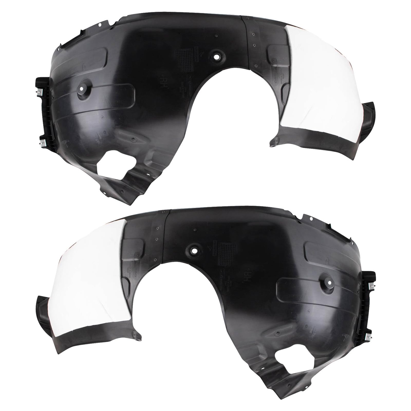 TRQ Front Inner Fender Liner Set | For 2020 Hyundai Sonata HY1248182 HY1249182