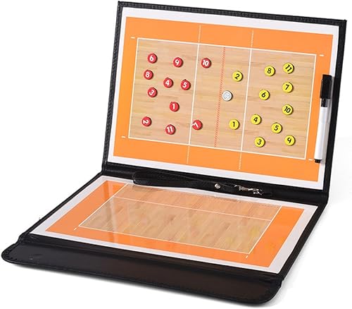 Miniatura 3 de RoseFlower Tabla de entrenamiento de voleibol, tablero magnético de voleibol para entrenadores con imanes y bolígrafo, equipo de entrenamiento de
