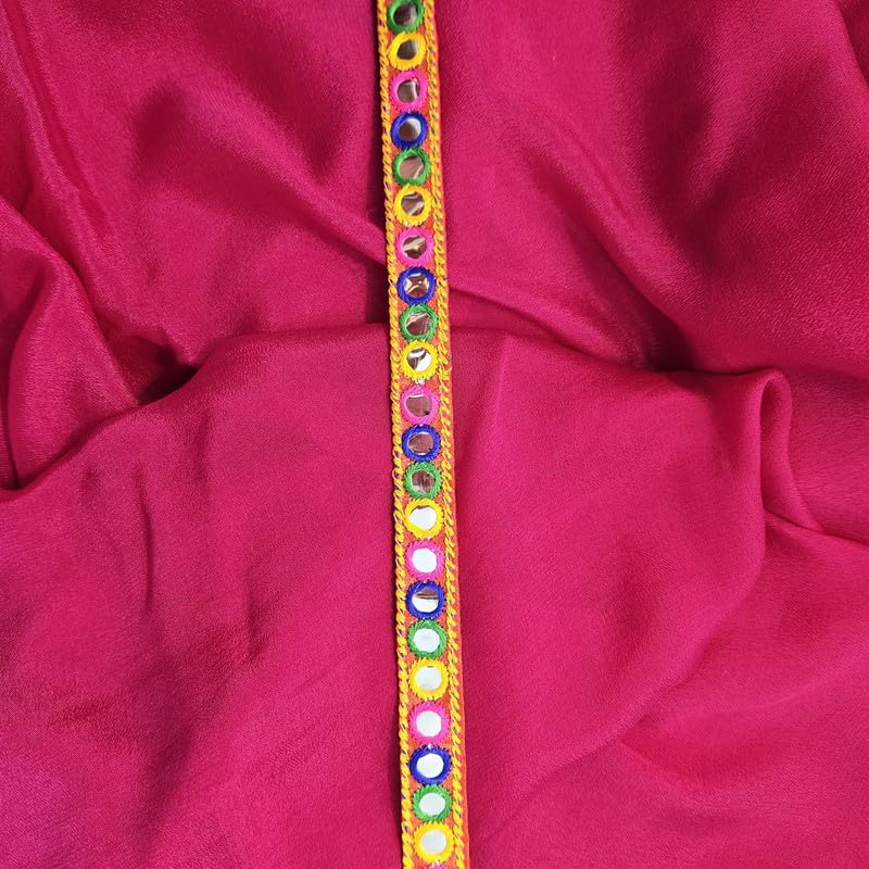 Festive and Modern Wear Colourful Slim Mirror Belt for Girls (50) 2
