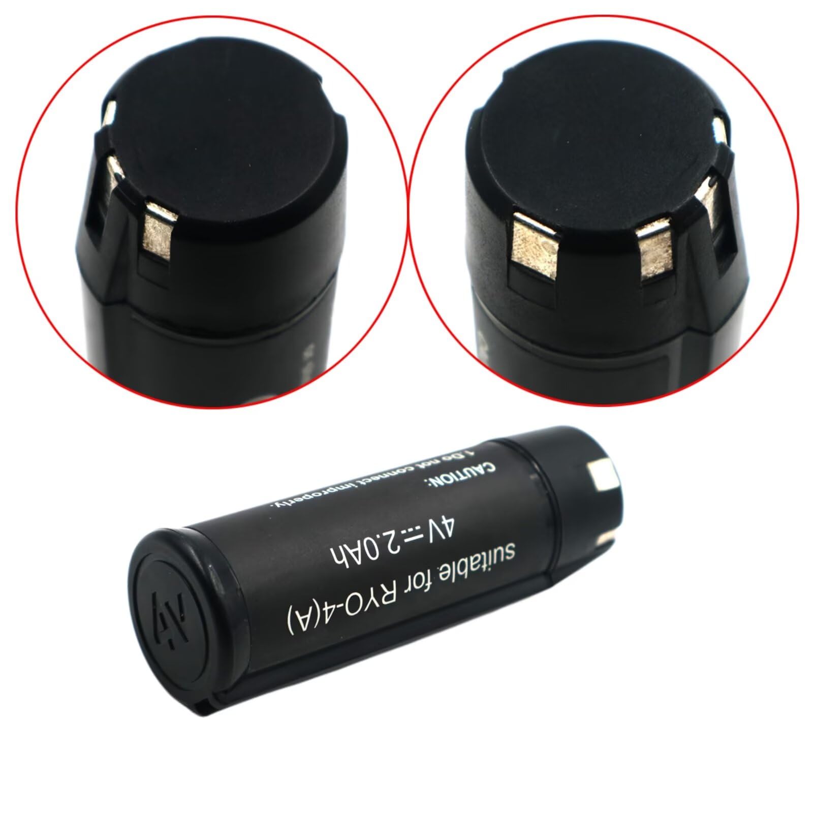 TAURUSKING 2.0Ah Battery Replacement For Ryobi 4V Tools (TEK4 AP4001), Real Capacity, Li-ion, Black