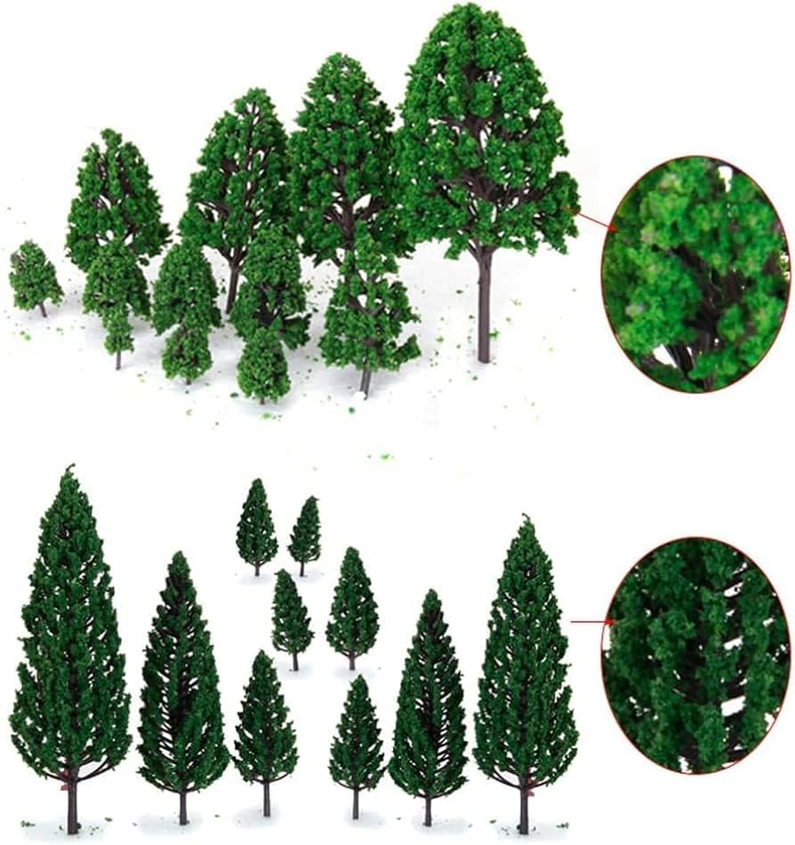 (未使用･未開封品)　70個入りセット モデルツリー 樹木 木 鉢植え用 鉄道模型 風景 モデル トレス 情景コレクション ジオラマ 建築模型 電車模型 3-9cm wyeba8q Amazon | 70本入り ジオラマ 木 モデルツリー 樹木 模型 鉄道