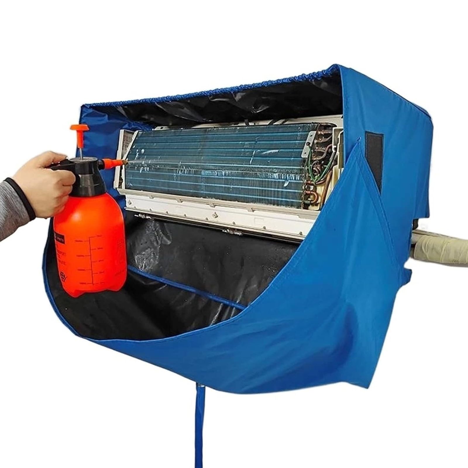 PPLDABNK Mounted Air Conditioning Cleaner Wash Hood, Ac Dust Washing Kit