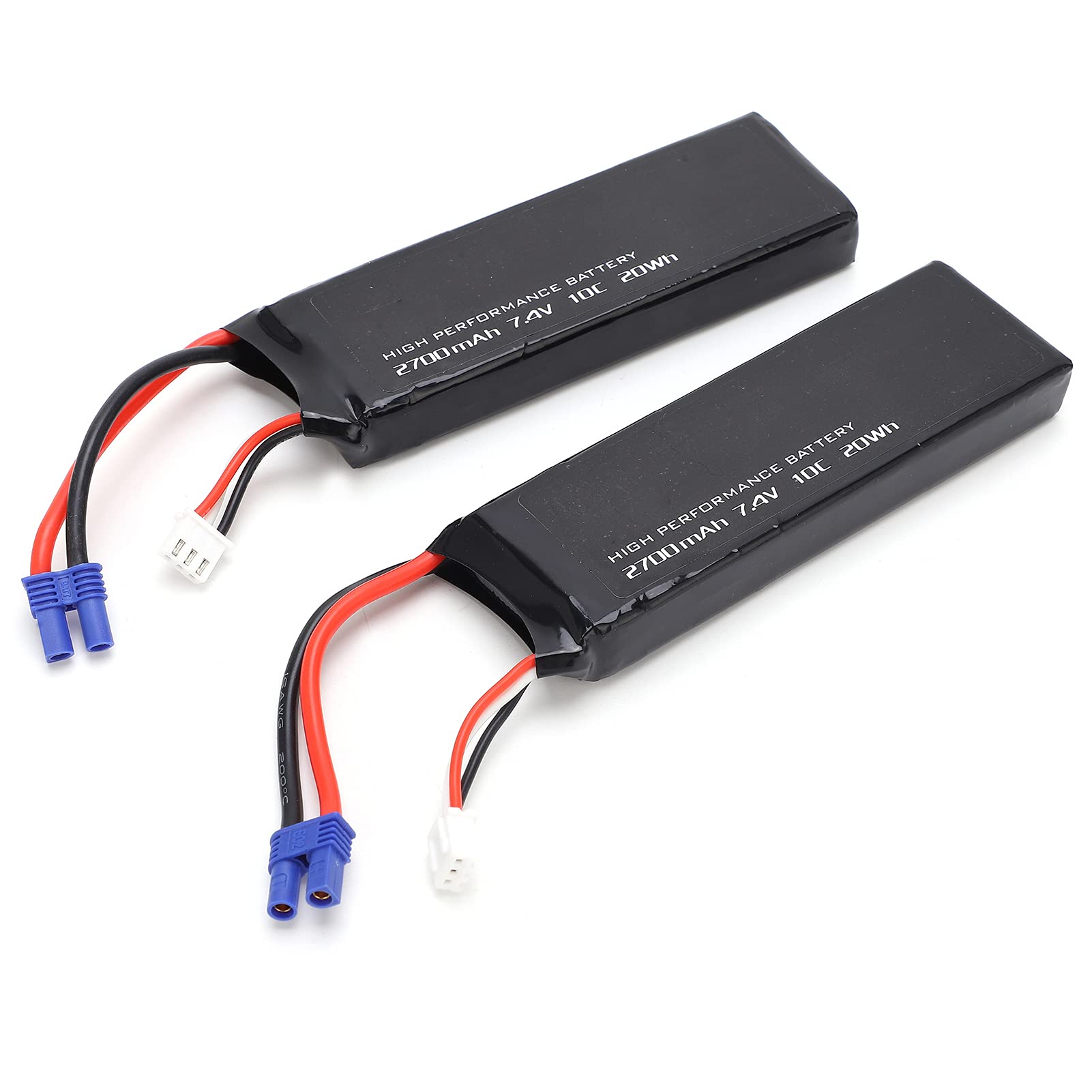 Batterie LiPo 7.4V pour H501, Batterie LiPo Longue Durée de Travail 2 Pièces/lot pour H501 Grande capacité pour Drone RC