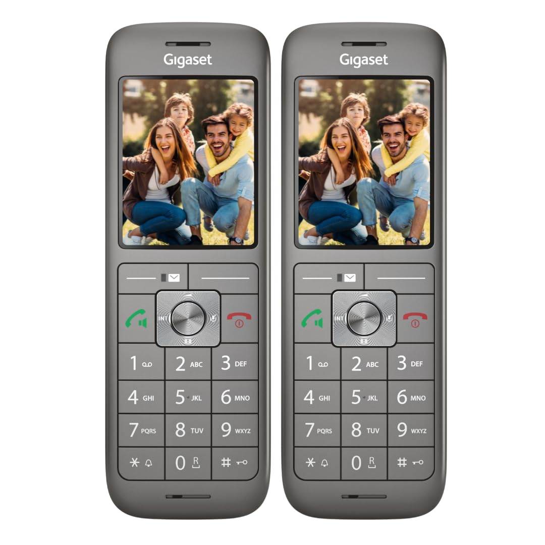 Gigaset CL660HX DUO Telefon DECT Do Fritzbox, Kompatybilny z Speedport, Dwupak, Antracytowy-metalik