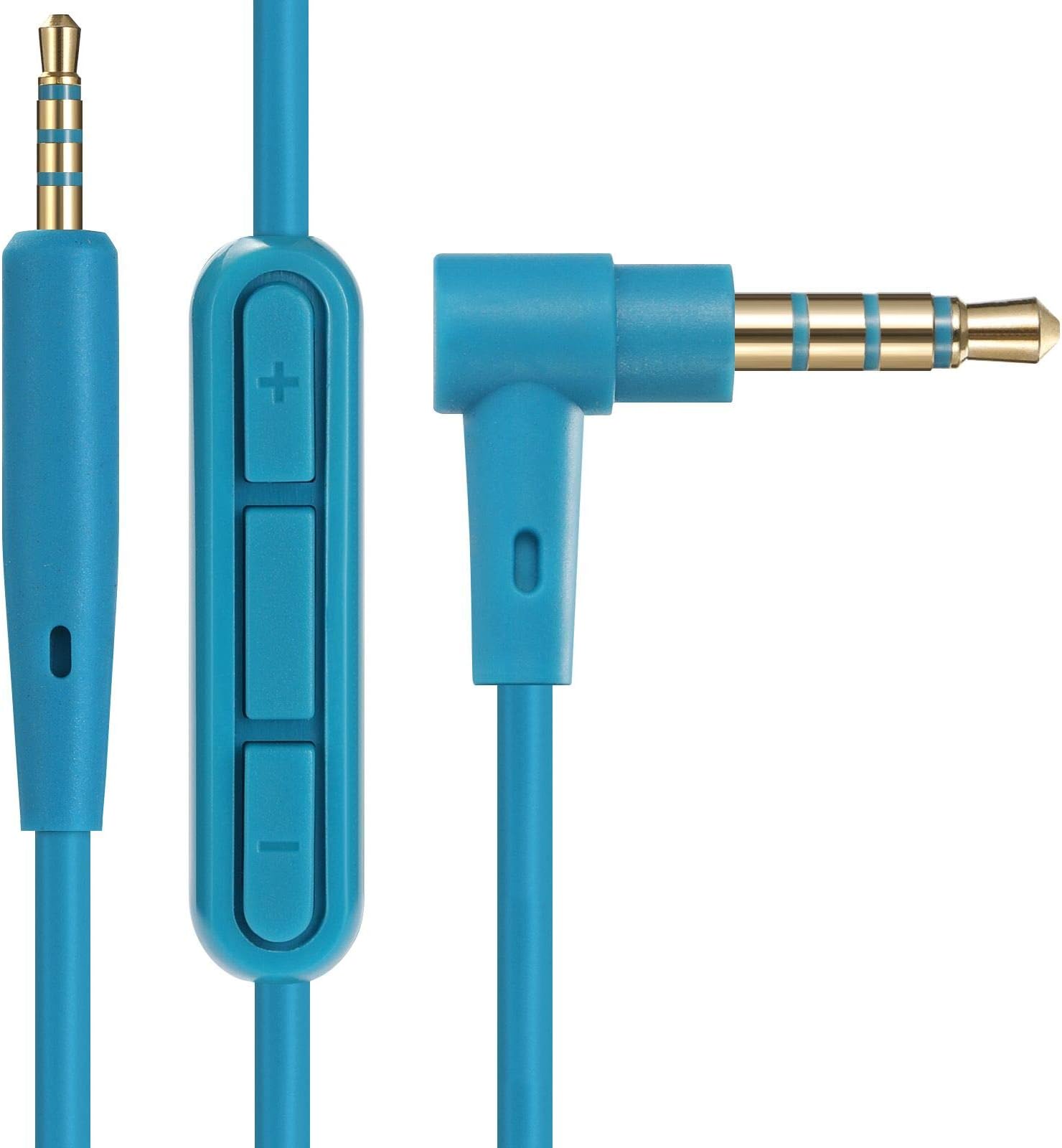 Replacement Audio Cable Cord Extension Wire for Bose QuietComfort QC25 QC35 Headphones with in line Mic Volume Control (Blue)