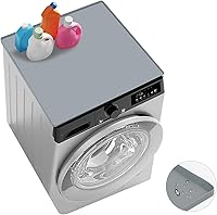 Vista 1 de Fundas para lavadora y secadora para la parte superior, 27 x 27 pulgadas, alfombrilla protectora de silicona para lavadora y secadora