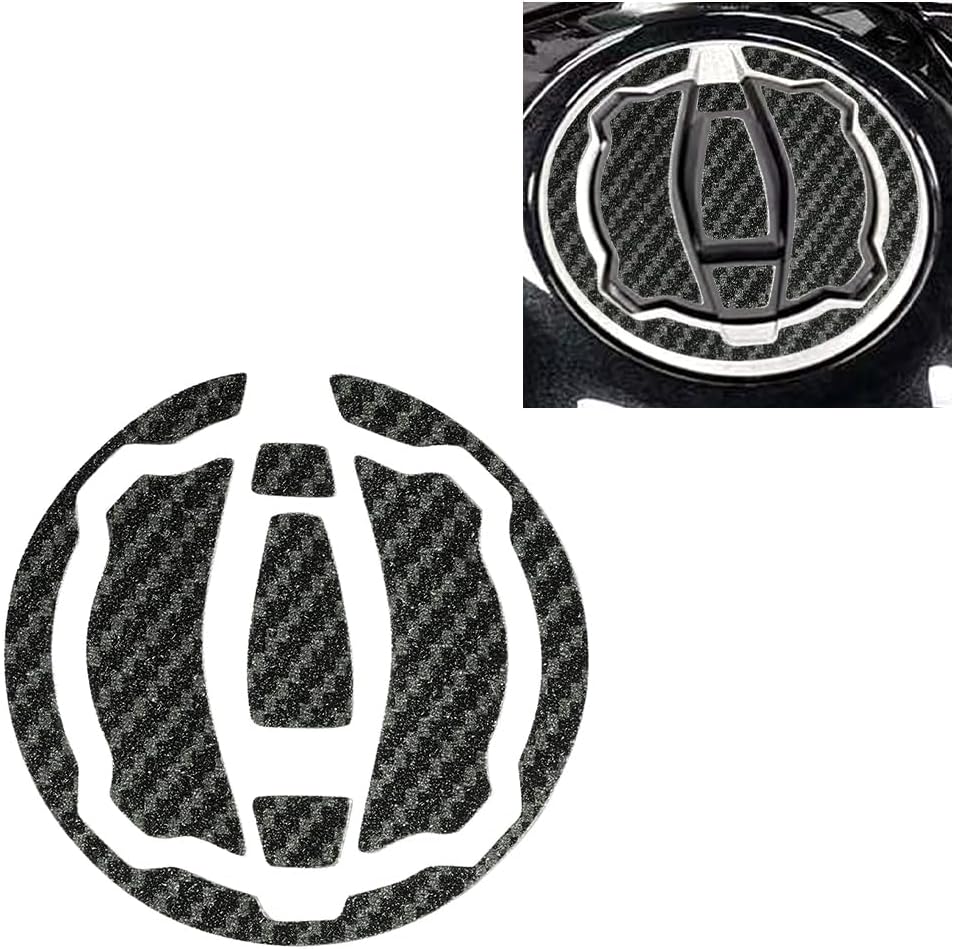 Motorcycle Carbon Tank Pad Protector Sticker Fuel Gas Oil Cap Decal, Anti-Scratch Oil Gas Tank Pad (X300/ Z900/Z650/Z400 650/400)