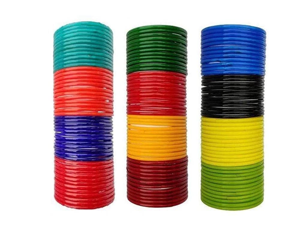 DONERIA Glass with Simple and Plain Glossy Finished Bangle Set For Women and Girls. (MultiColour_2.4 Inches), Pack Of 144 Bangle Set (B0BBLY5TFK) Amazon Price History, Amazon Price Tracker
