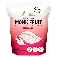 Vista 8 de DureLife Edulcorante de Fruta del Monje, Clásico - Sustituto del Azúcar Blanco, Compatible con Dieta Keto, Reemplazo de Azúcar 1:1, Cero Calorías