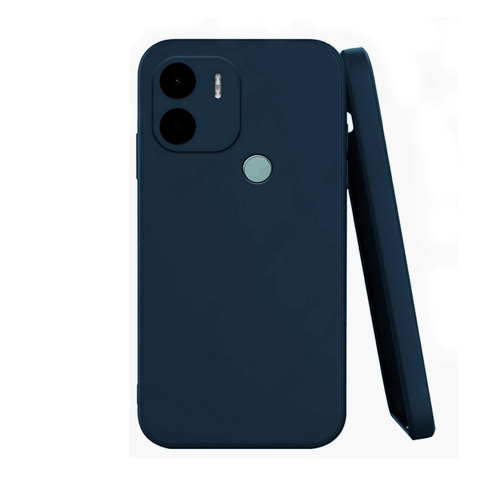 Knotyy Ultra Soft Rubberised Back Cover for Poco C51 | Inner Velvet Fabric Lining | Matte Silicone Flexible |Raised Bumps for Camera & Screen Protection Back Case Cover - Blue (B0C236YMTR) Amazon Price History, Amazon Price Tracker