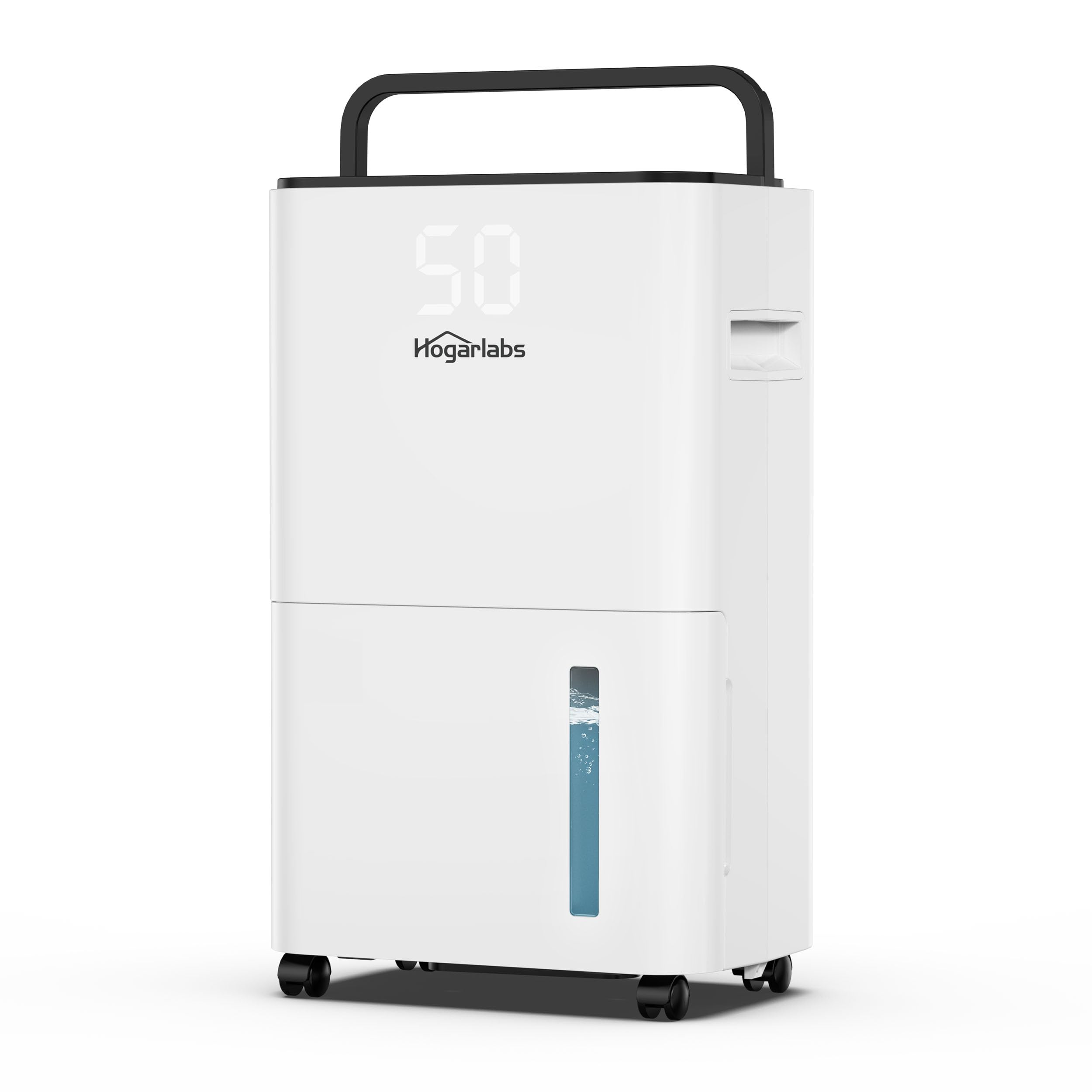 HOGARLABS 32 Pints Home Dehumidifier for Basement Continuous Dehumidify, Intelligent Humidity Control,Smart Dehumidifier with Drain Hose for Liveroom, Bedroom & Bathroom.