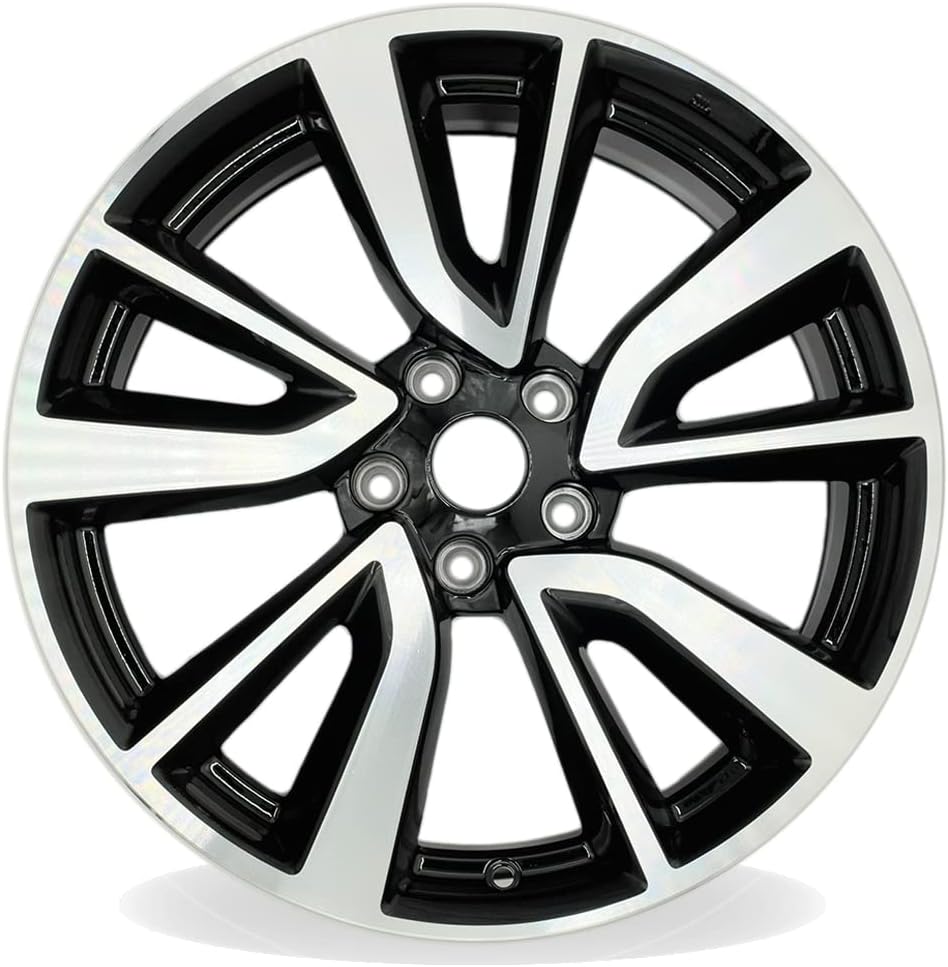 New Single 19" 19x7 Inch Wheel for 2017–2020 Nissan Rogue | OEM Design Replacement Alloy Rim | Machined Black | Direct Fit – OE Stock Specs | 62748