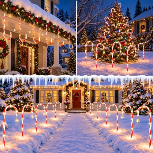 Amazon – KELME 12-Pack Solar Candy Cane Christmas Lights - image 7