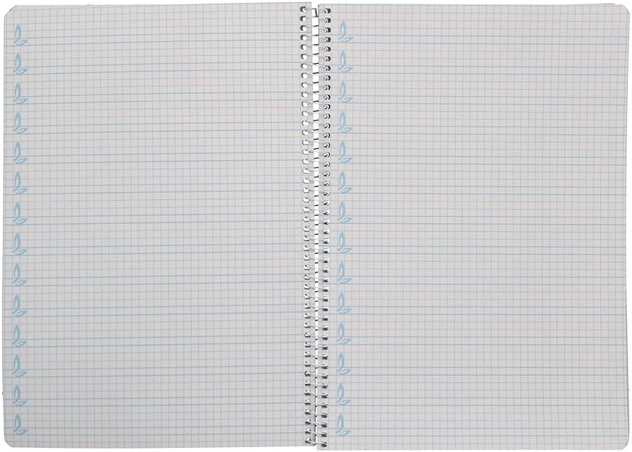 Liderpapel Spiral notebook a4 pautaguia soft cover 80h 75g ruled 5mm green