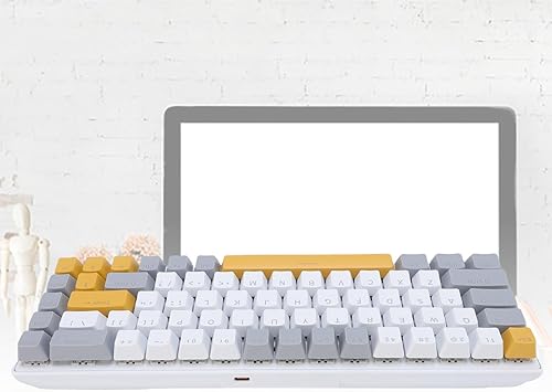 Miniatura 7 de Jectse Teclado RGB para juegos, 60% teclado mecánico con cable con interruptor azul, computadora ergonómica para computadora portátil y juegos