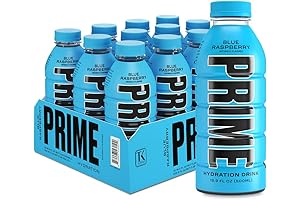PRIME Hydration Blue Raspberry Sports Drink 12-Pack