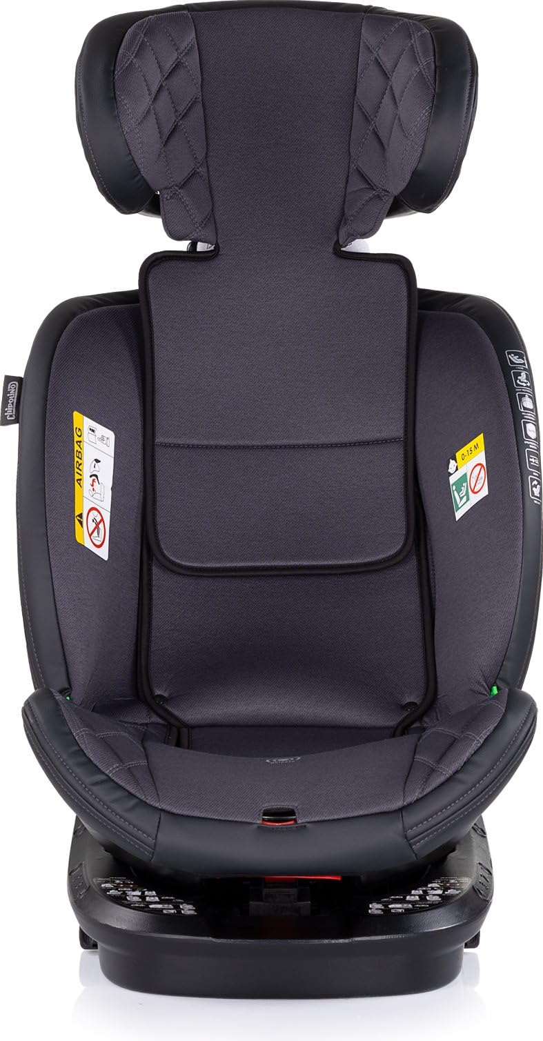 Chipolino seggiolino Hypnotic i-Size (40-150cm) Isofix, Top Tether, poggiatesta, colorazione:grigio scuro