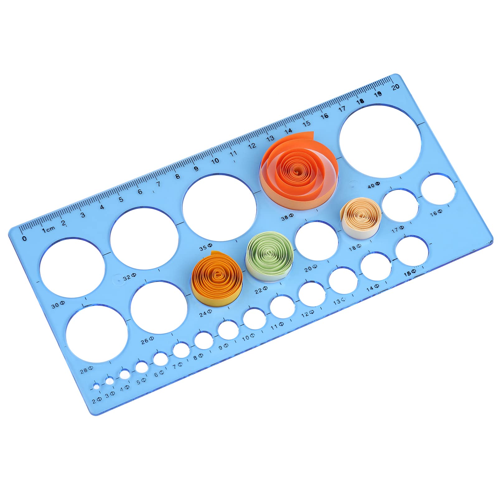Buy Paper Quilling Geometry Ruler, Plastic Geometric Drawing Stencils