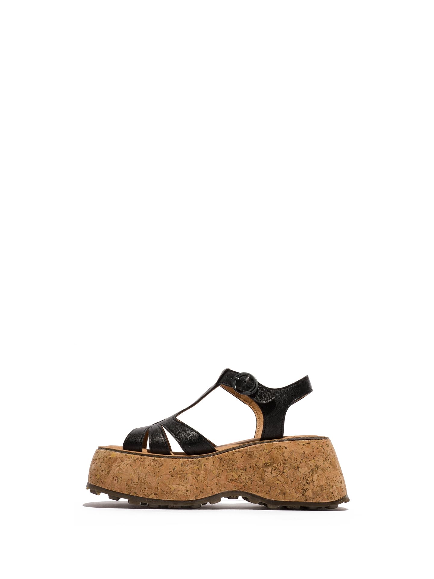 Fly London COIL275FLY Women's Sandal, Black