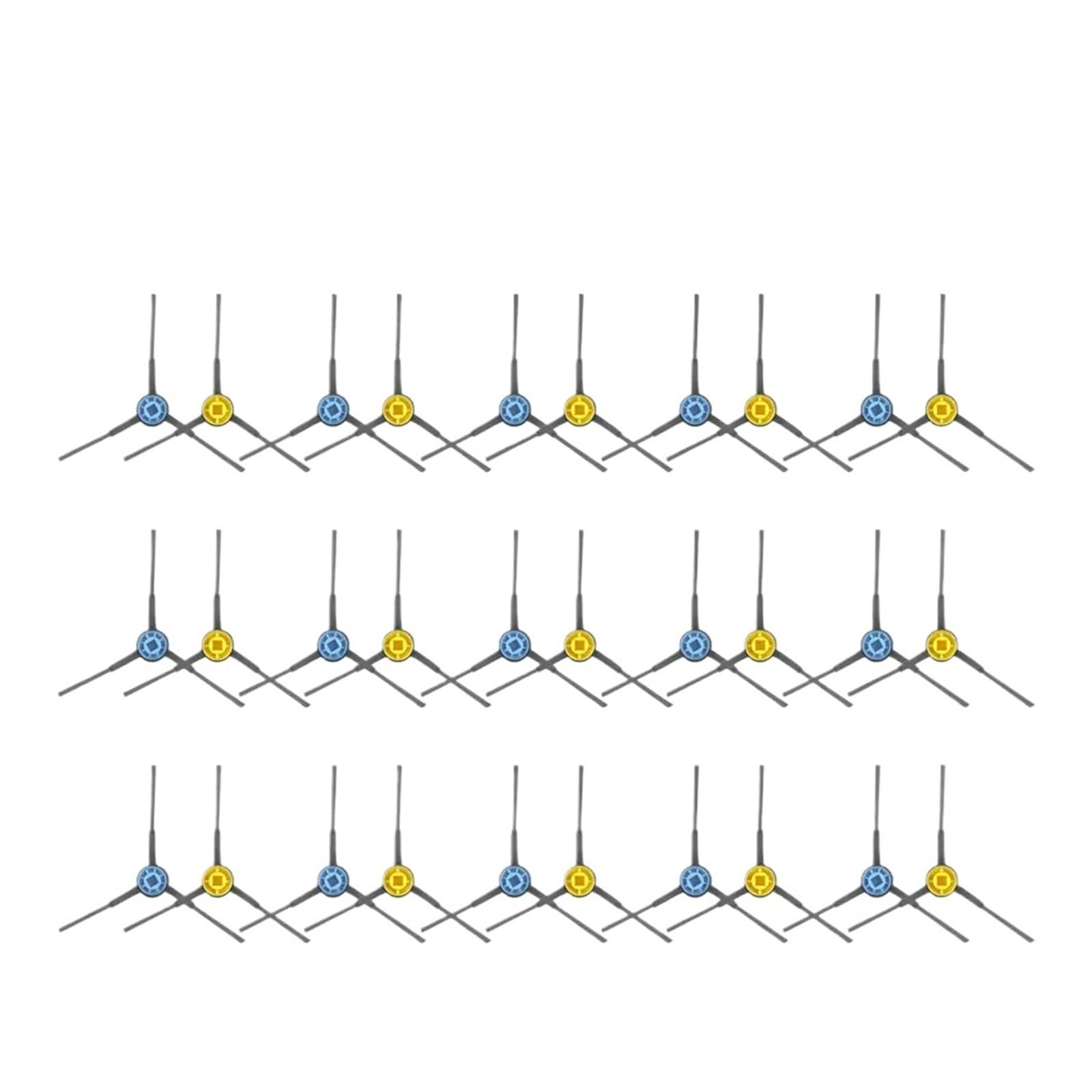 Vividcrate Robot Vacuum Cleaner Parts Side Brush Accessories,Compatible For Eureka, NER600,Compatible For Midea,M6 VCR21LDSW(30PCS)