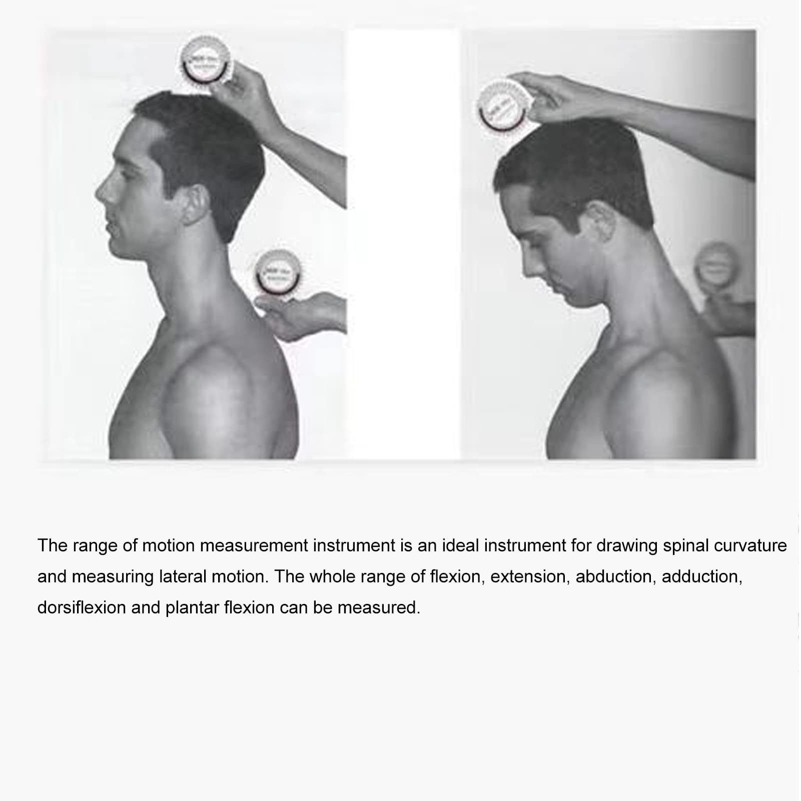 Fockety Inclinomètre de Physiothérapie, Inclinomètre à Bulles Anti-Fuite, Rapporteur d'angle Précis pour la Rééducation des Chiropracteurs, des Professionnels et des étudiants