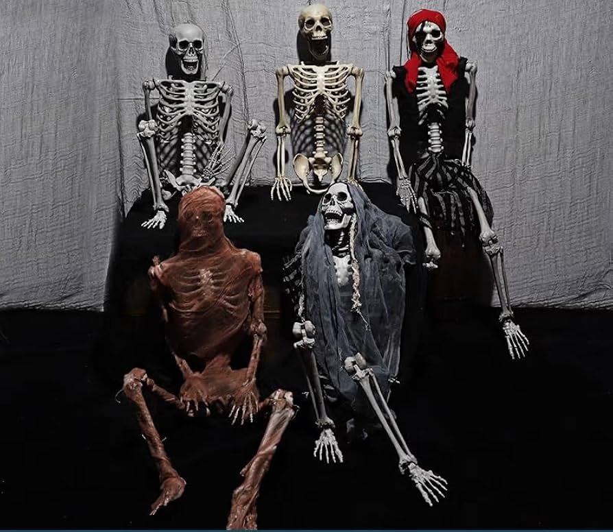 Amazon.co.jp: ハロウィン 骸骨 飾り 165cm等身大 スケルトン 怖い
