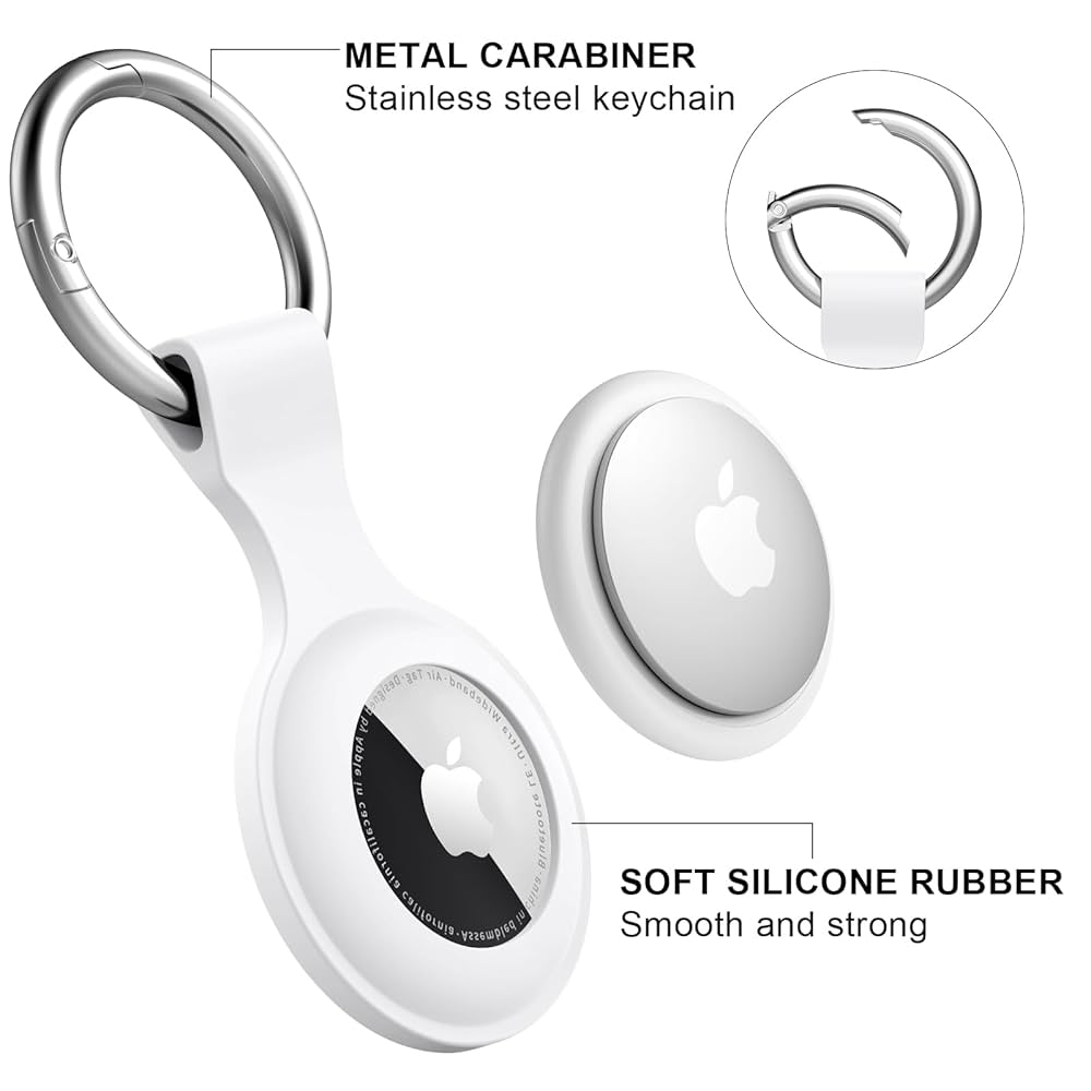 Amazon.com: Apple AirTag Case 4 Pack, Anti-Lost Holder with