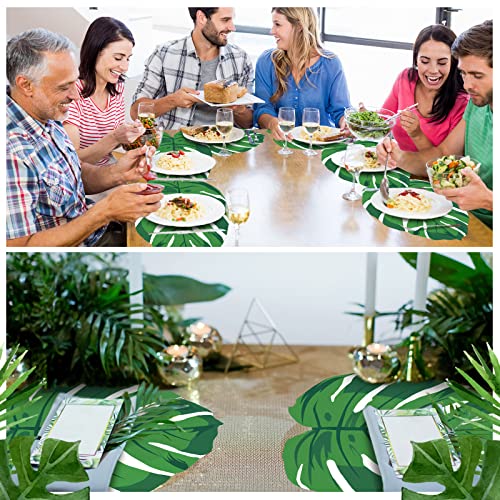 Disposable Placemat Table Placemats Palm Leaf Disposable Placemats 13 Inch Paper Placemats For Bridal Baby Shower Birthday Party Supplies Decorations (Palm Leaf, 50 Packs) #TOP3