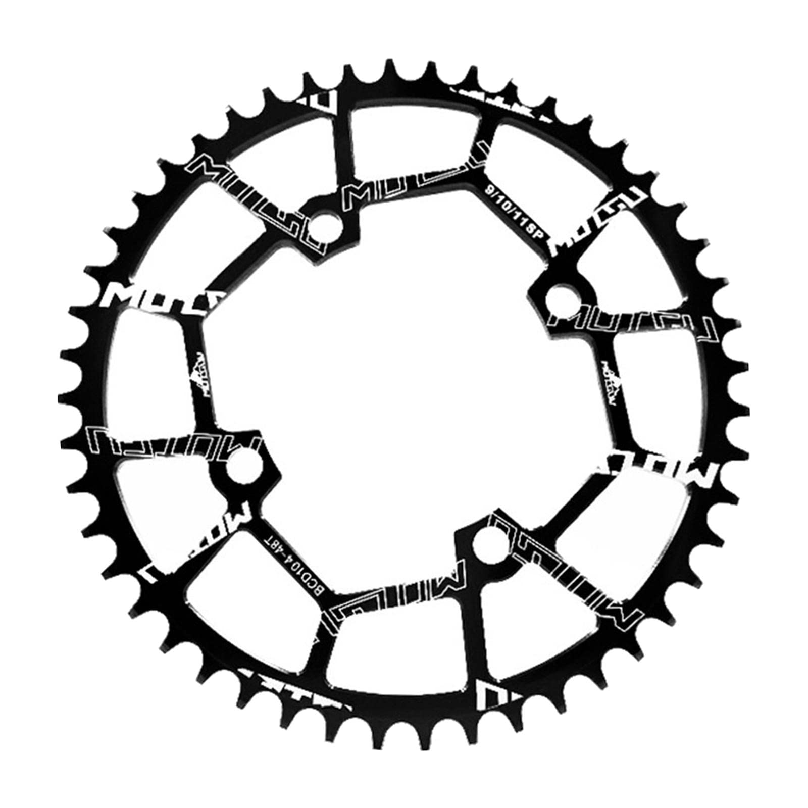 Cadena de Bicicleta 104bcd Plato de Cadena Single Bike Guía de Rueda Narrow Wide Sprocket Rueda Redonda Fabricada en Aluminio CNC