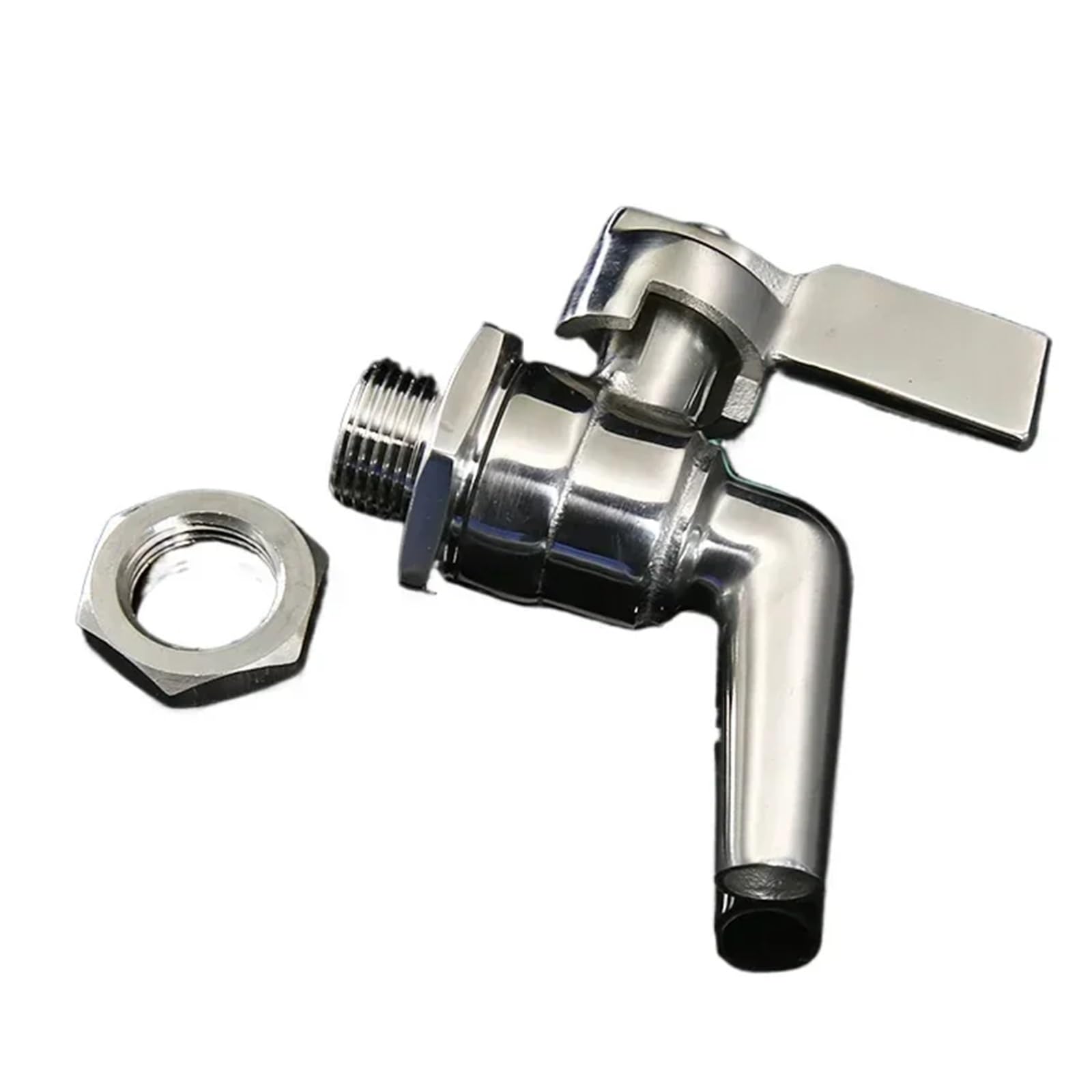 Robinet de fût de bière en acier inoxydable 304 durable avec écrou 3/8
