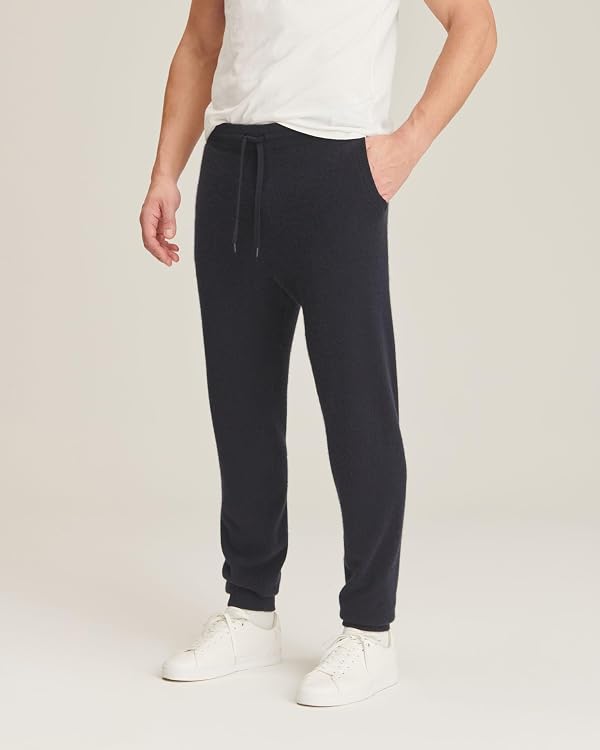 NAADAM Mens The Off-Duty Cashmere Jogger Navy by NAADAM - Used condition - Image 2