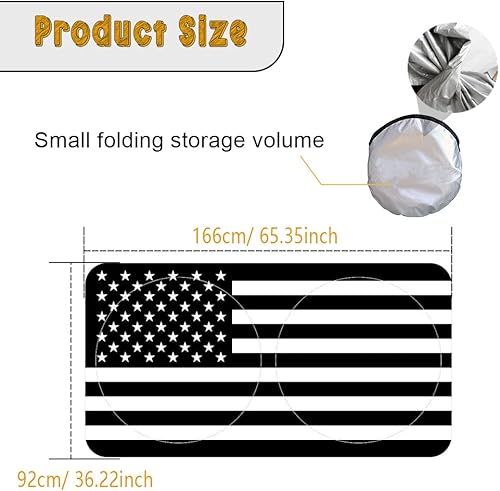 Miniatura 2 de Parasol para parabrisas de automóvil con bolsa de almacenamiento, parasol plegable para parabrisas de la mayoría de automóviles, SUV, camiones,