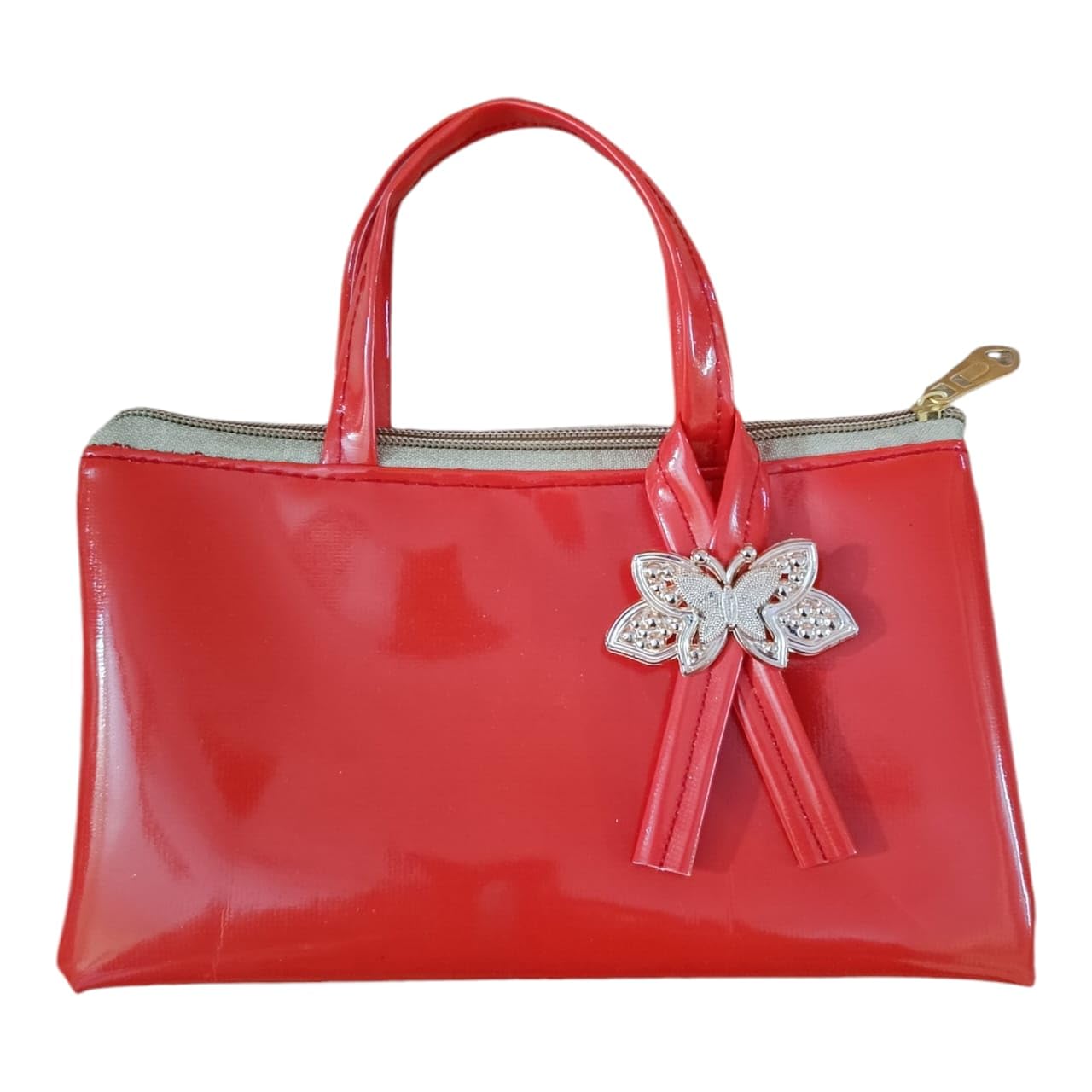 Jelly Mini Bag, Butterfly BOW PU Leather Handbag for Women, Zipper Closure, Purple (red) (B0DBX36ZG6) Amazon Price History, Amazon Price Tracker