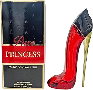 Pure Princess High Heel Women Perfume [ Black/Red ] - 85ml / 2.9 Fl Oz Eau De Parfum Vaporisateur Spray - Long Lasting, Oil France